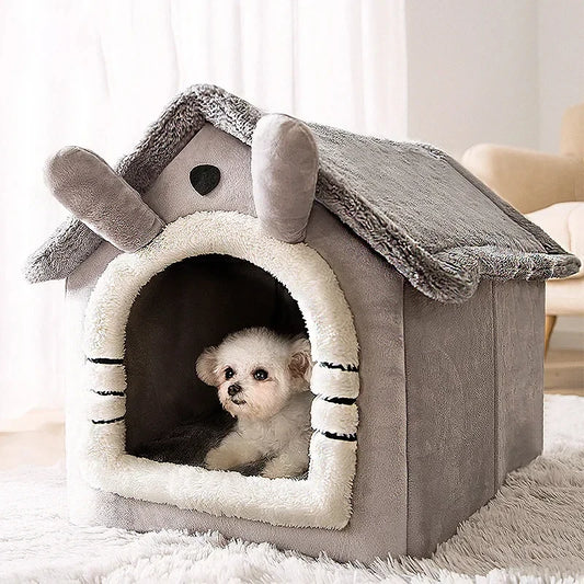 Maisons pliantes pour chiens et chats de petite et moyenne taille, matelas, produits pour animaux de compagnie, paniers pour chiots, niches d'hiver