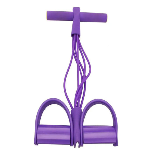 Bande de résistance élastique à 6 tubes pour exercices de yoga, pour l'abdomen, la taille et les bras