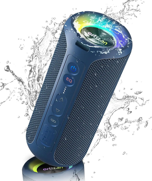 Enceintes Bluetooth Ortizan 40 W, basses améliorées, portable, sans fil, pour l'extérieur, étanche IP7, 30 h, pour la douche, Bluetooth 5.3