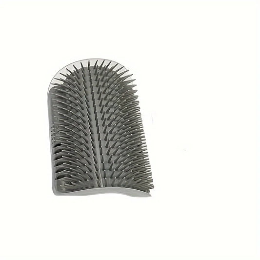 Toiletteur pour chat avec peigne et brosse de massage - Idéal pour le toilettage et la relaxation des chatons et des chiots. Fixation murale.