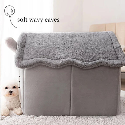 Maisons pliantes pour chiens et chats de petite et moyenne taille, matelas, produits pour animaux de compagnie, paniers pour chiots, niches d'hiver