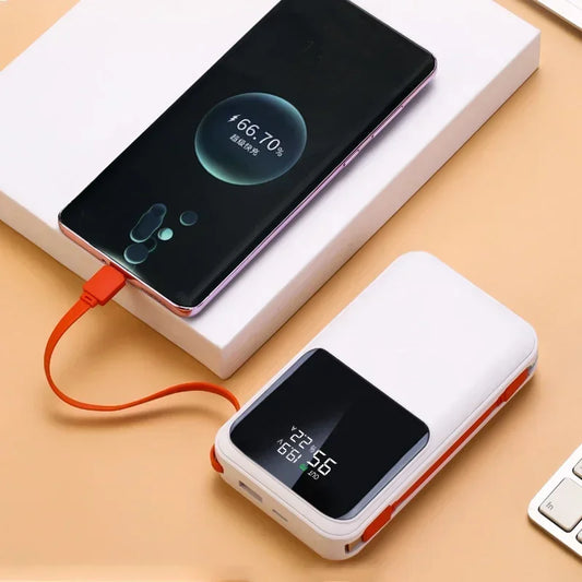 Batterie externe portable 50 000 mAh PD45 W PD FCP SCP à charge rapide, pour iPhone 15, Xiaomi, ordinateur portable et tablette